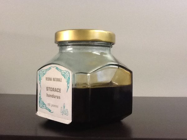 Incenso gommoresina Storace Honduras /Ambra liquida in confezione di vetro da 100gr.