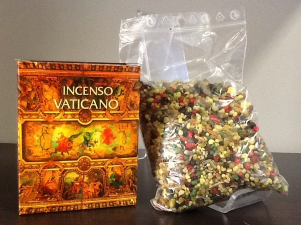 Incenso "Vaticano"  in grani di piante subtropicali con olii 100% naturali  conf.100  gr.