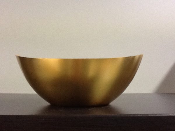 Patena in metallo dorato h.cm.4 diametro cm.11