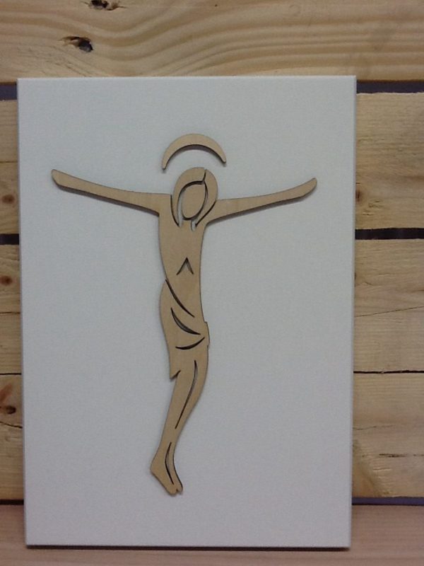 Quadro in legno "Cristo" cm.21x30
