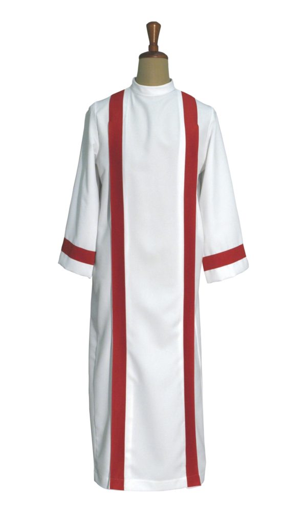 tunichetta/vestina piegoni fascia rossa 100%poliestere bianca