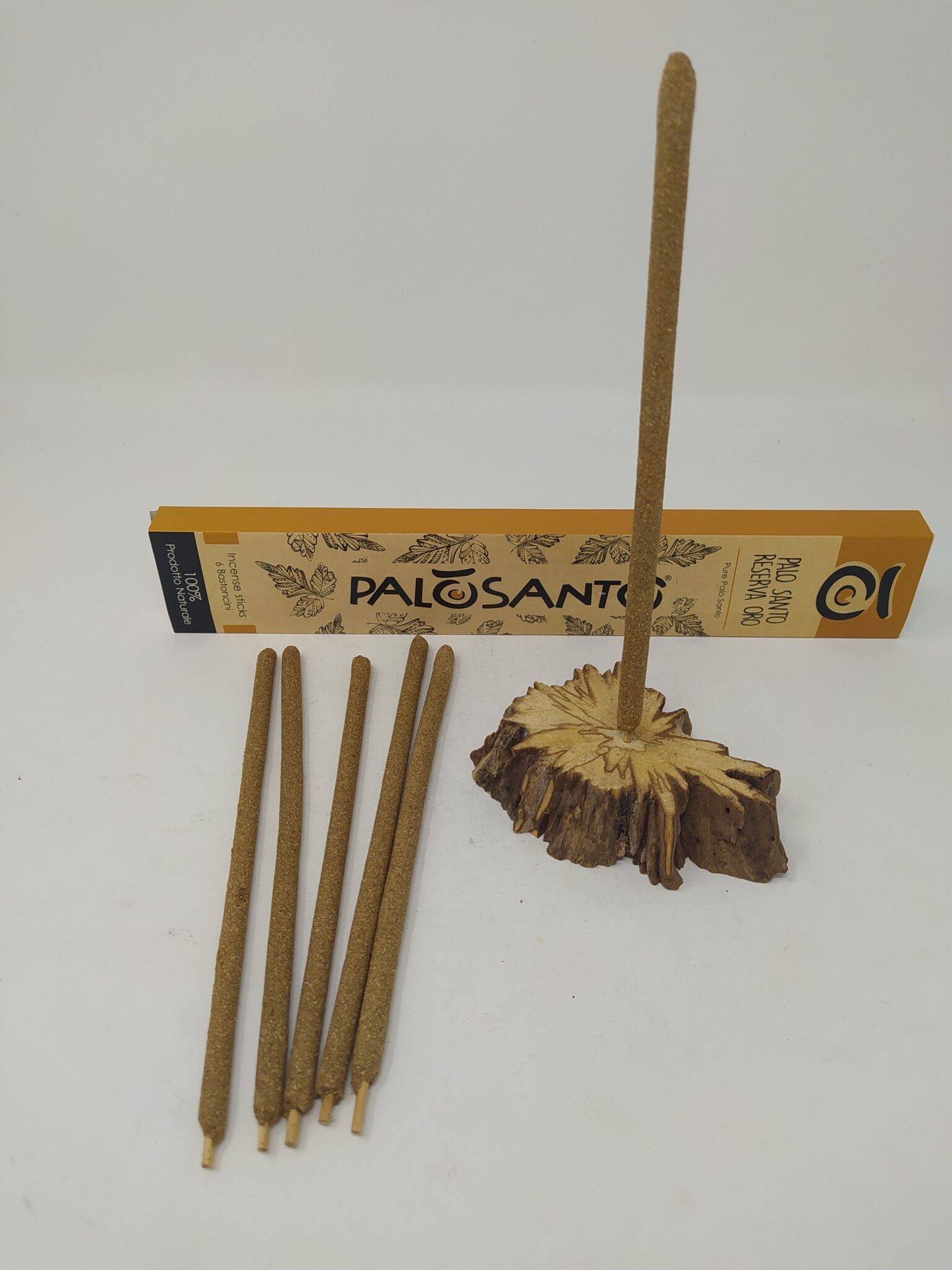 Bastoncini di incenso Palo Santo riserva oro, essenza dell'anima, 6pz -  Arte Sacra Candotti