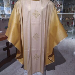 Casula rigata lana/seta ricamo diretto 3 croci, leggerissima tessuti di pregio, novità!!
