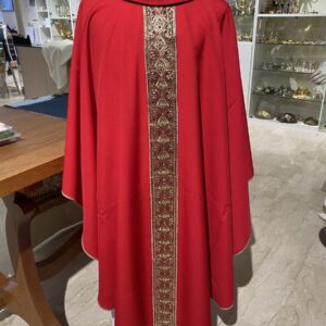 casula 100% poliestere gallone ricamato con fili dorati non stampati, novità!!