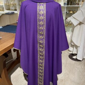 casula 100% poliestere gallone ricamato con fili dorati non stampati, novità!!