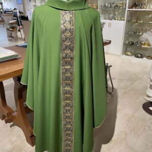 casula 100% poliestere gallone ricamato con fili dorati non stampati, novità!!