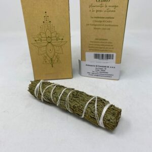 Smudge di cedro per fumigazioni di purificazione h 12x3cm