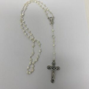 Rosario in vera madreperla da 3mm