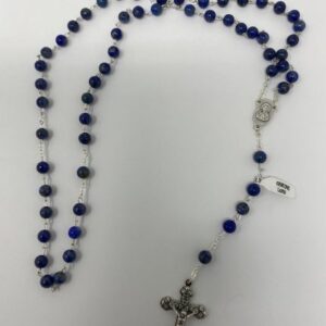 Rosario vero lapislazzuli grano 6mm