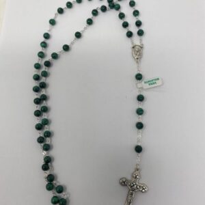 Rosario vera malachite grano da 6mm